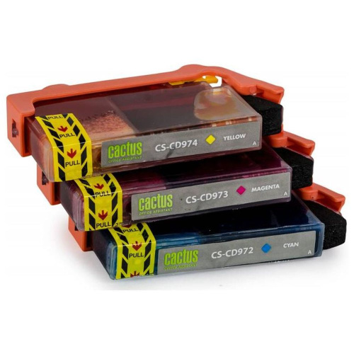 Набор картриджей Cactus CD972A, CD973A, CD974A 920XL для HP