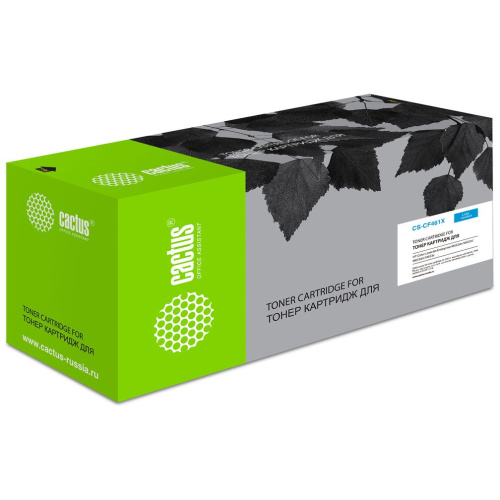 Картридж Cactus CF461X (CS-CF461X) 656X голубой для HP