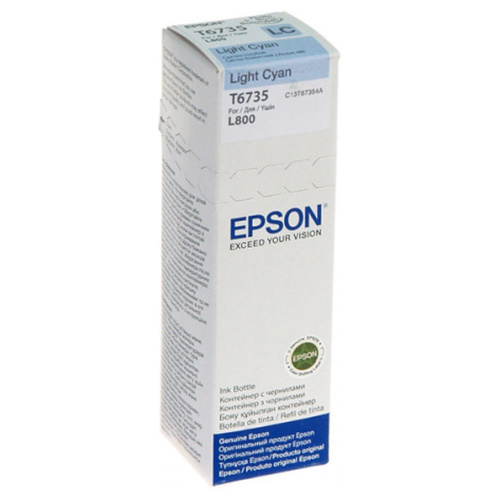 Чернила Epson T67354A (T6735, C13T67354A) светло-голубой