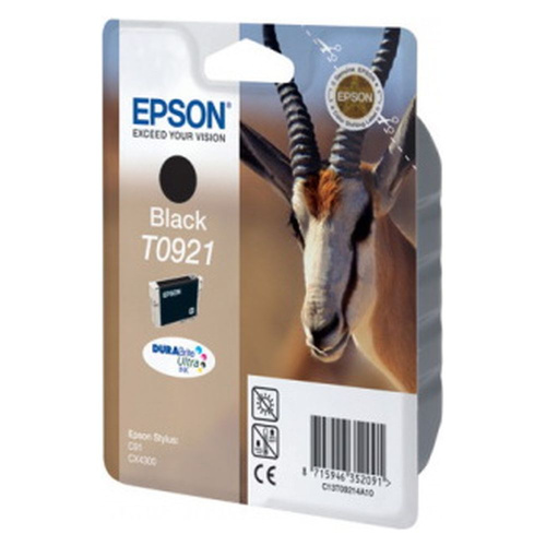 Картридж Epson T09214A (T0921, C13T09214A10) черный