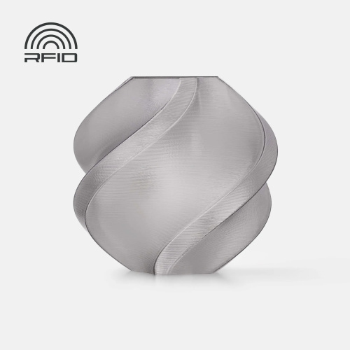 Филамент Bambu Lab PETG Translucent 1кг, RFID (без катушки) Gray (32100)