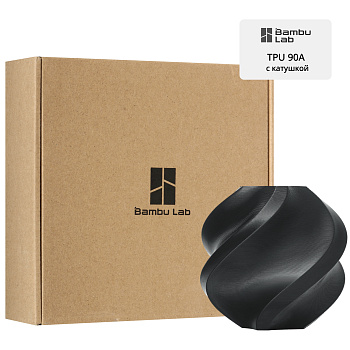 Филамент Bambu Lab TPU 90A 1кг (с катушкой) Black (51103)