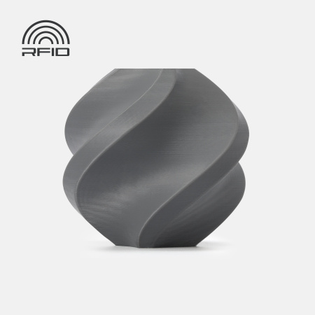 Филамент Bambu Lab PETG HF 1кг, RFID (без катушки) Dark Gray (33103)