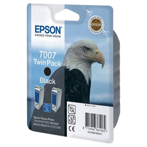 Картридж Epson C13T00740210 (T007) черный 2 шт/уп