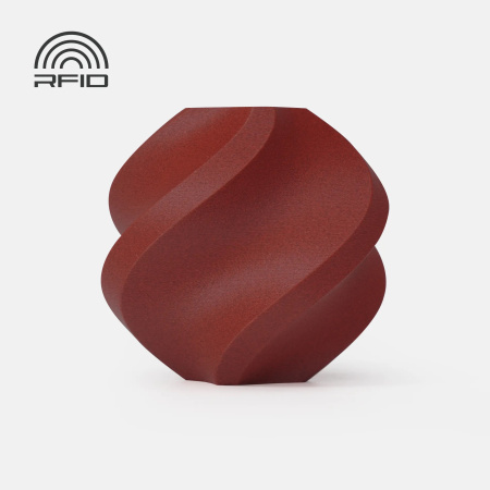 Филамент Bambu Lab PETG-CF 1кг, RFID (с катушкой) Brick Red (31200)