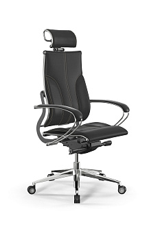 Кресло компьютерное МЕТТА Y 2DM B2-10K - Infinity, черный (бежевая строчка), z509232012