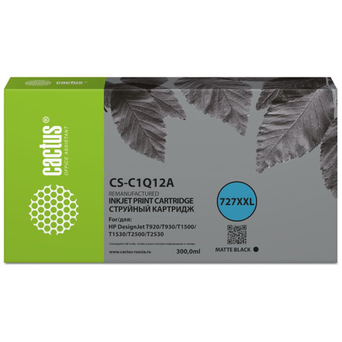 Картридж Cactus C1Q12A (CS-C1Q12A) 727 черный для HP