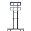 Стойка для телевизора напольная Cactus 37"-75", на колесах, до 81.6кг, черная, CS-ST31