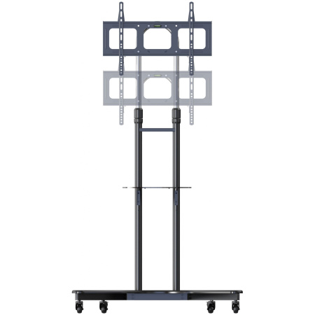 Стойка для телевизора напольная Cactus 37"-75", на колесах, до 81.6кг, черная, CS-ST31