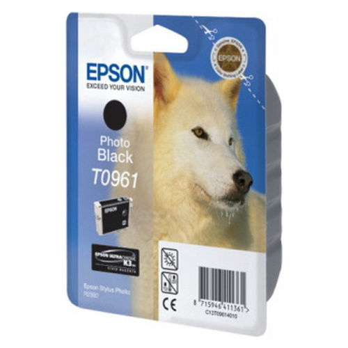 Картридж Epson T096140 (T0961, C13T09614010) фото черный