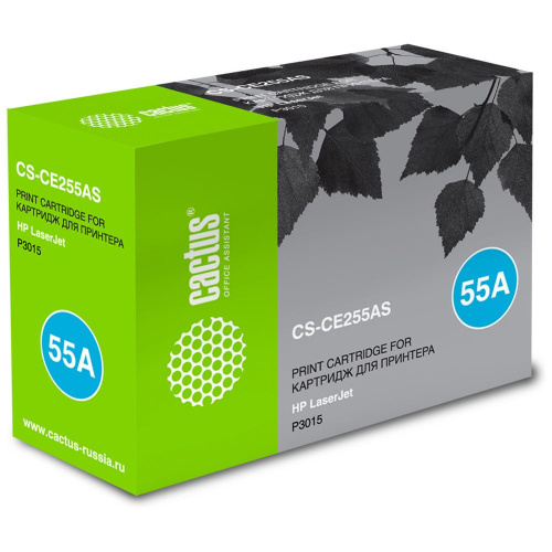 Картридж Cactus CE255A (CS-CE255AS) 55A для HP