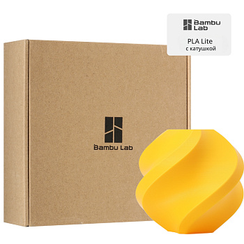 Филамент Bambu Lab PLA Lite 1кг, RFID (с катушкой) Sunflower Yellow (16401)