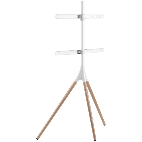 Подставка для телевизора напольная Cactus 45"-65", до 32кг, белая/береза, CS-ST1246WTBCH