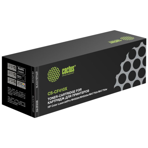 Картридж Cactus CF410X (CS-CF410X) 410X черный для HP