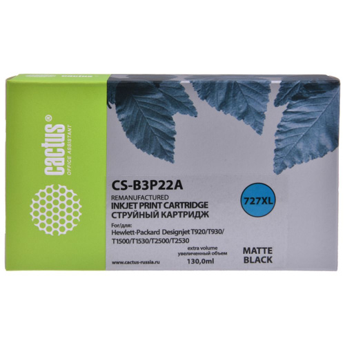 Картридж Cactus B3P22A (CS-B3P22A) 727 черный матовый для HP