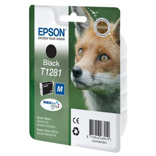 Картридж Epson T128140 (T1281, C13T12814010) черный