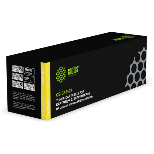 Картридж Cactus CF542X (CS-CF542X) 203X желтый для HP