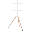 Подставка для телевизора напольная Cactus 45"-65", до 32кг, белая/береза, CS-ST1246WTBCH