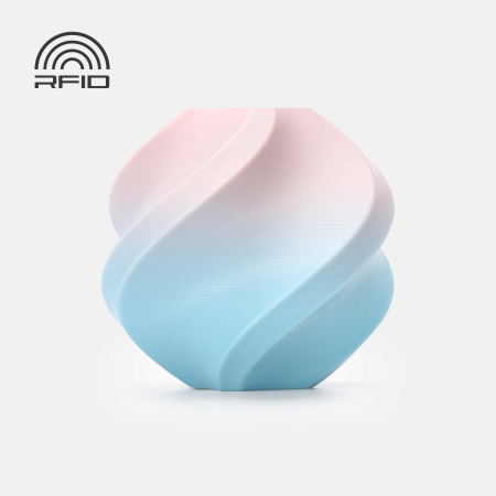 Филамент Bambu Lab PLA Basic Gradient 1кг, RFID (с катушкой) Cotton Candy Cloud 10907
