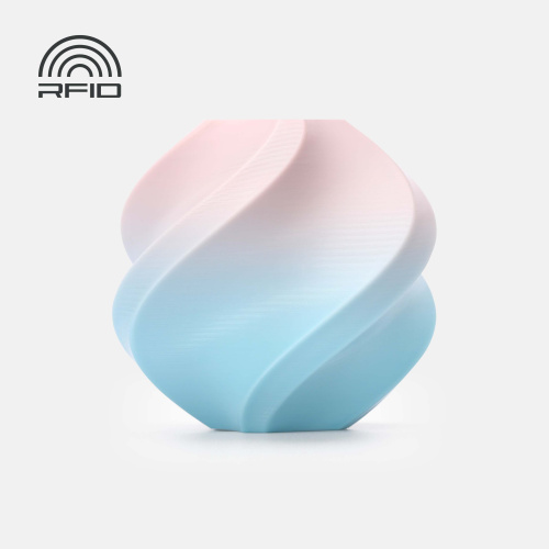 Филамент Bambu Lab PLA Basic Gradient 1кг, RFID (с катушкой) Cotton Candy Cloud 10907