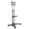 Стойка для телевизора напольная Cactus 37"-75", на колесах, до 81.6кг, черная, CS-ST31