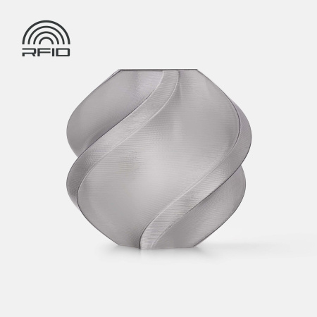 Филамент Bambu Lab PETG Translucent 1кг, RFID (с катушкой) Gray (32100)