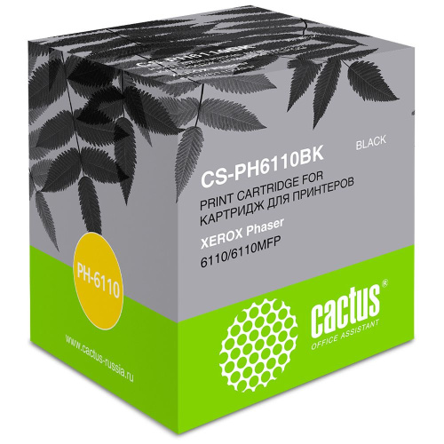 Картридж Cactus 106R01203 (CS-PH6110BK) черный для Xerox