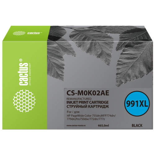 Картридж Cactus M0K02AE (CS-M0K02AE) 991 черный для HP