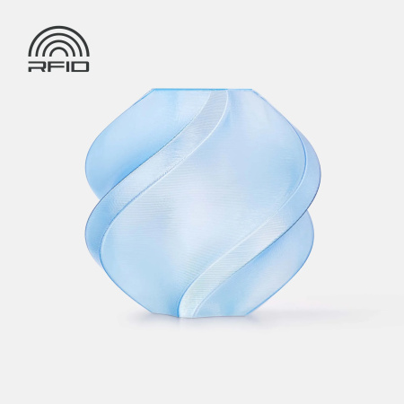 Филамент Bambu Lab PETG Translucent 1кг, RFID (без катушки) Light Blue (32600)