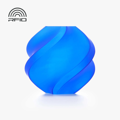 Филамент Bambu Lab PLA Translucent 1кг, RFID (с катушкой) Blue (13611)