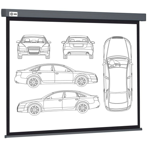 Экран Cactus 299x168см Wallscreen, 135", 16:9 настенно-потолочный, рулонный, серый CS-PSW-168X299-SG