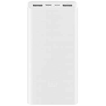 Внешний аккумулятор Xiaomi Mi 18W Power Bank 3, 20000mAh, белый PLM18ZM