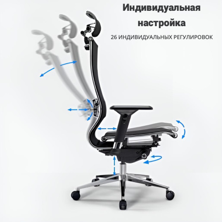 Кресло компьютерное МЕТТА Samurai S-3, черный z1D.3.15.109