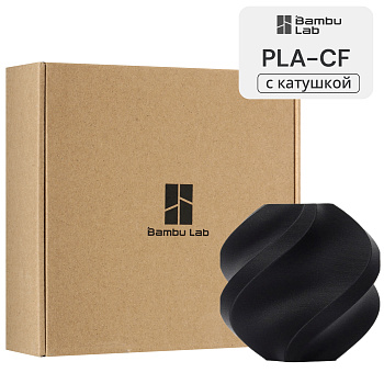 Филамент Bambu Lab PLA-CF 1кг, RFID (с катушкой) Black (14100)