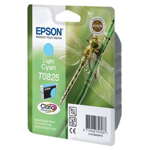 Картридж Epson T08254A (T0825, C13T08254A10) светло-голубой