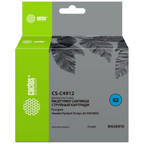 Картридж Cactus C4912A (CS-C4912) 82 пурпурный для HP