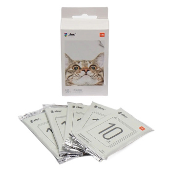 Фотобумага Xiaomi AR ZINK Portable Photo Printer Paper 50х76 мм (50 листов) самоклеящаяся XMZPXZHT03