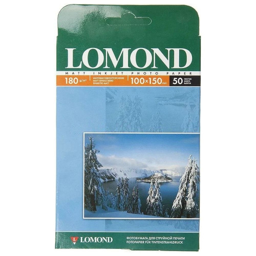 Фотобумага Lomond A6 матовая, односторонняя, 180 г/м2, 50 листов 0102063