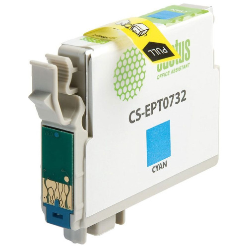 Картридж Cactus T0732 (CS-EPT0732) голубой для Epson