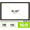 Экран на раме Cactus 180x102см FrameExpert, 81", 16:9 настенный, натяжной, CS-PSFRE-180X102